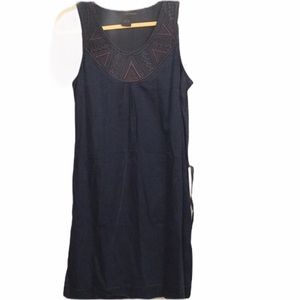 NWT Calvin Klein denim dress tie belt M